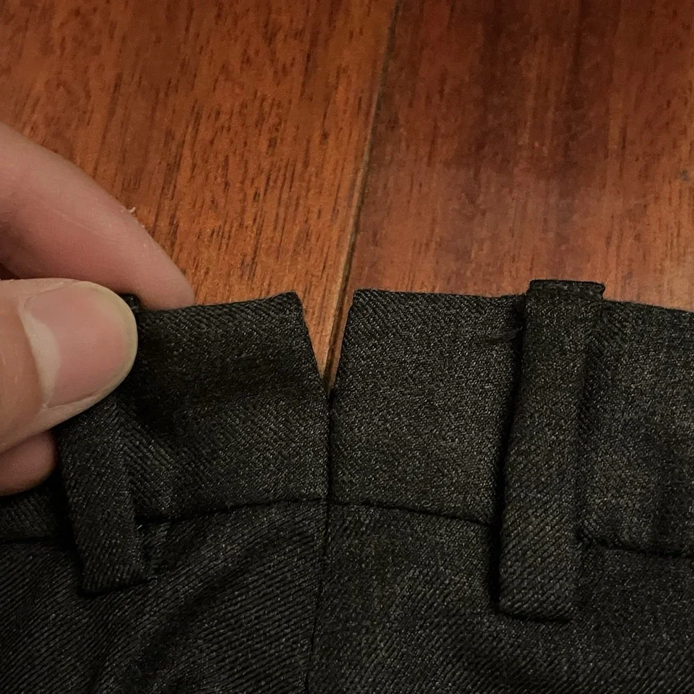 Ermenegildo Zegna Su Misura Dress Pants Mens 42x29 Herringbone Wool 7 64 Trouser
